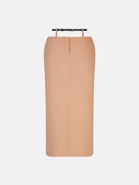 Nude midi skirt Product Image