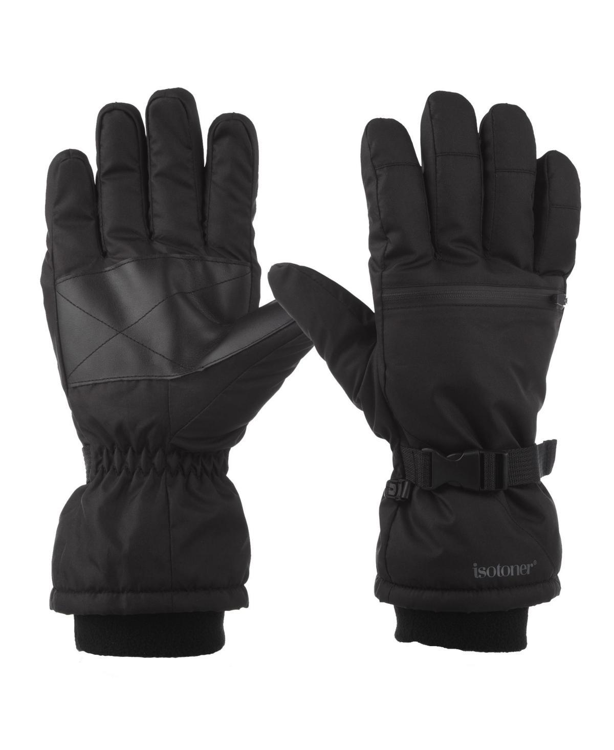 Isotoner Signature Mens Waterproof Extended Cuff and Touchscreen Ski Gloves Product Image