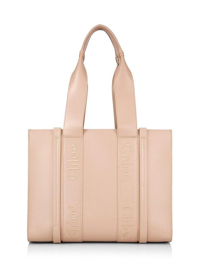 Chloe Woody Leather Medium Tote Product Image