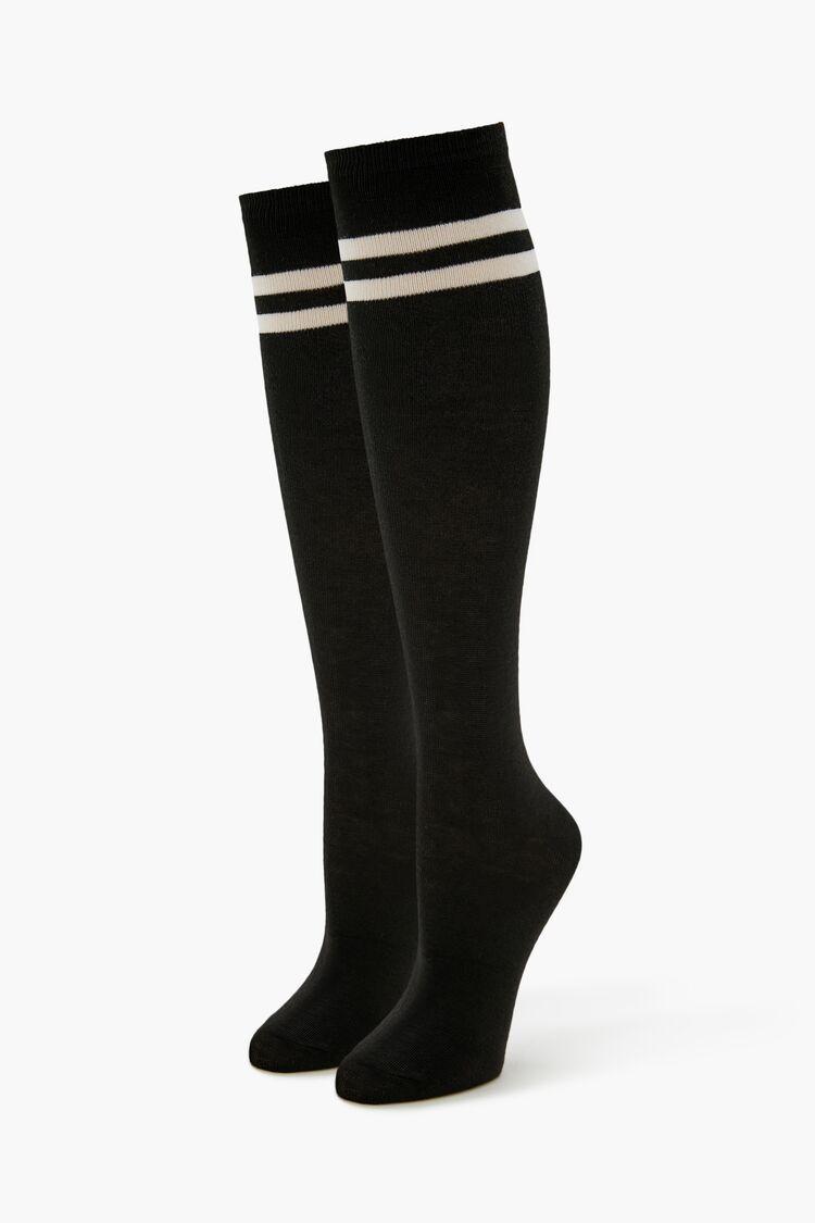 Varsity-Striped Knee-High Socks | Forever 21 Product Image