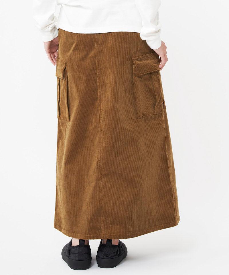 Corduroy Long Cargo Skirt Female Product Image