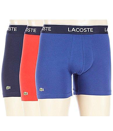 Lacoste Branded Waist Long Stretch Classic Boxer Briefs 3 Product Image