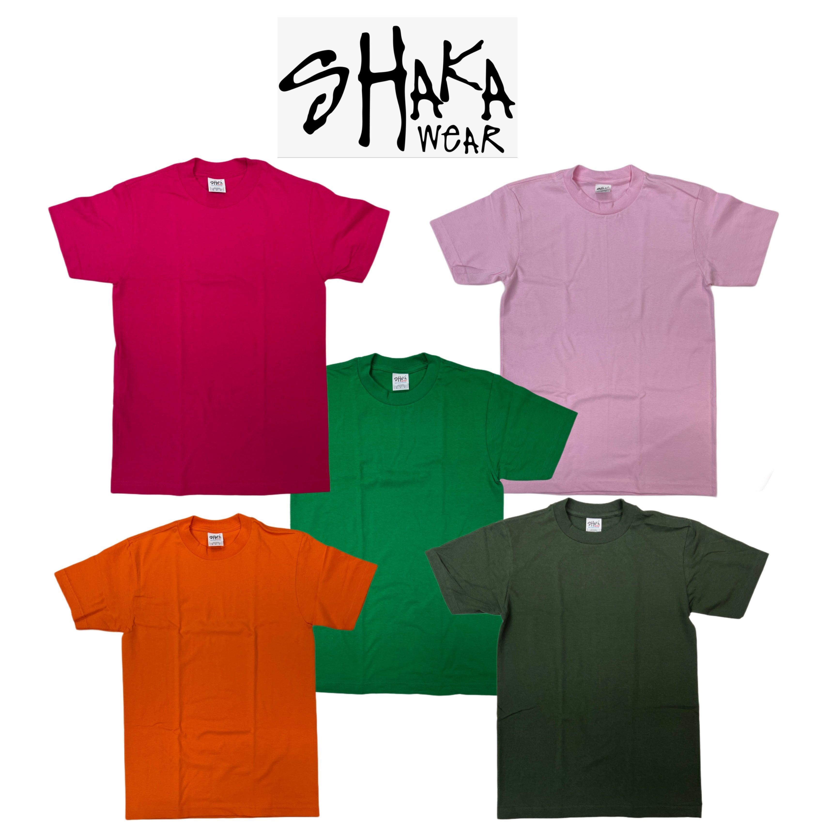 Shaka Wear 6.0 oz Active Short Sleeve T-Shirt (Hunter Green/Kelly Green/Orange/Hot Pink/Pink) Male Product Image