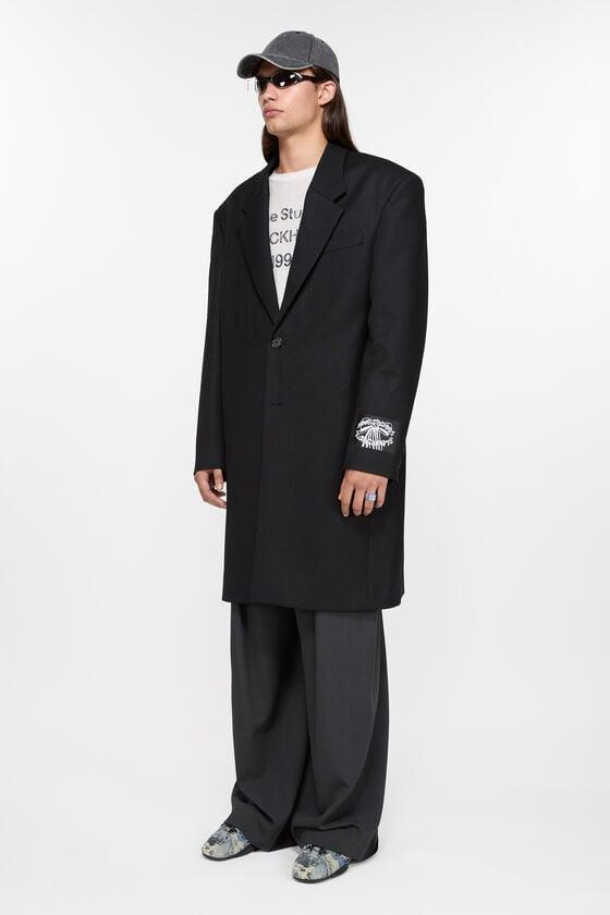 Single-breasted wool coat Product Image