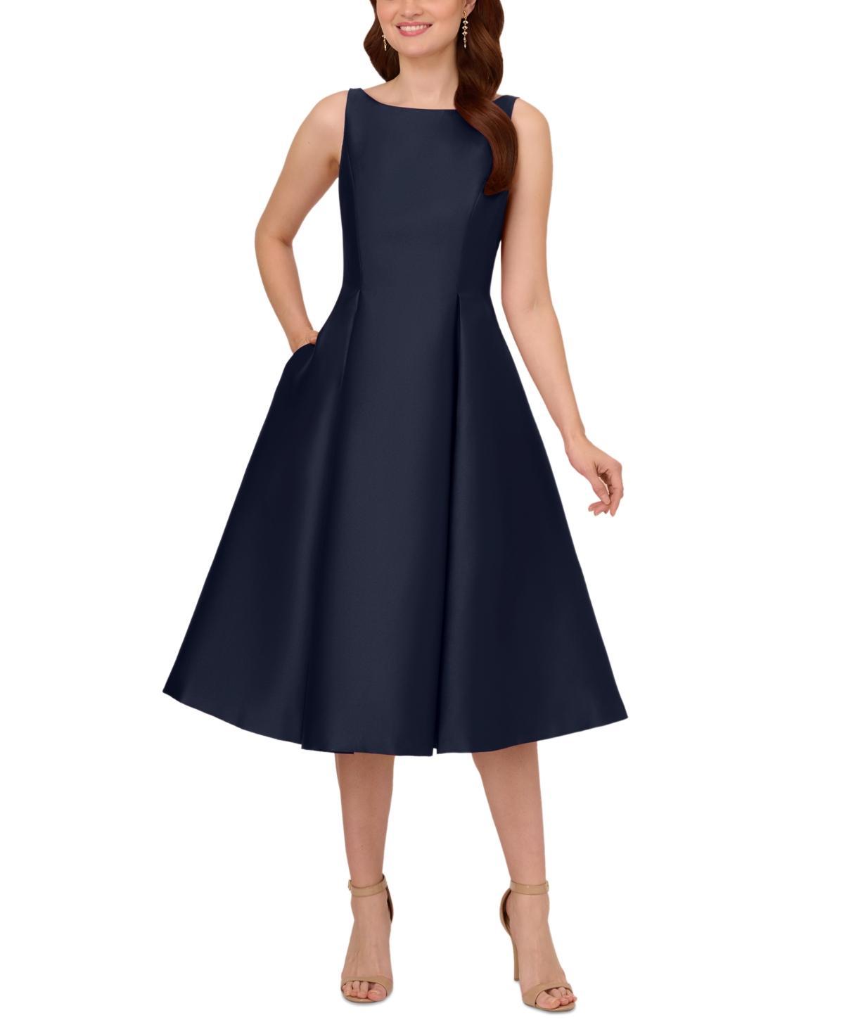 Adrianna Papell Boat-Neck A-Line Dress Product Image