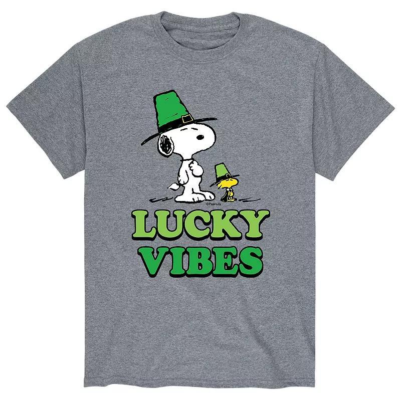 Mens Peanuts Snoopy St. Patricks Day Lucky Vibes Tee Product Image