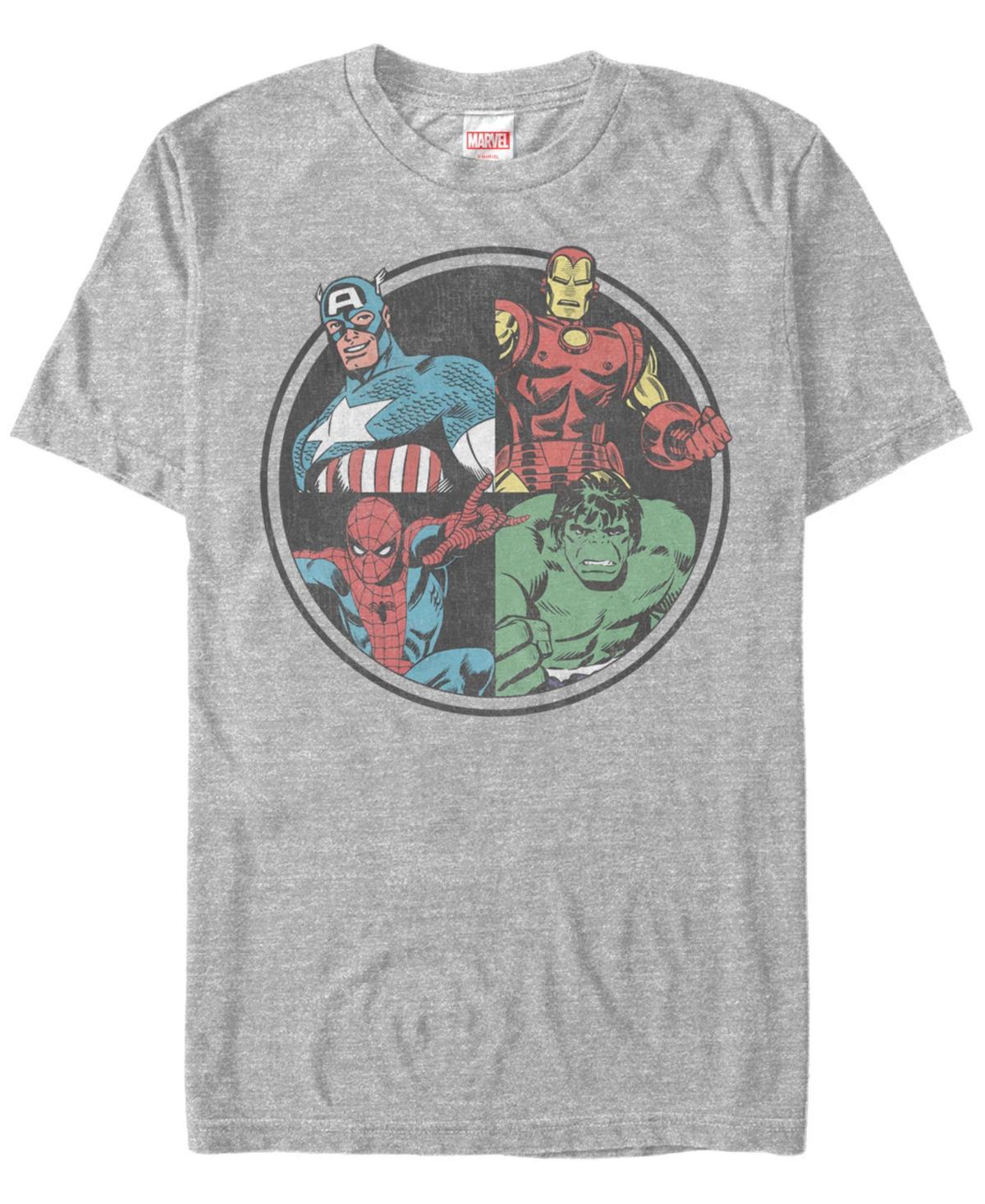 Marvel Mens Comic Collection Classic Avengers Group Shot Short Sleeve T-Shirt Product Image