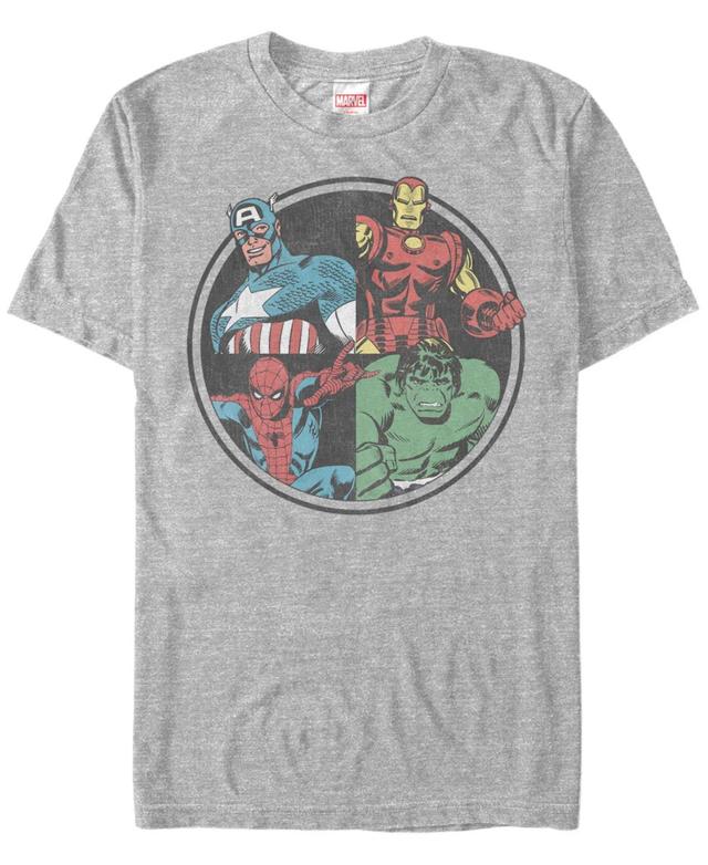 Marvel Mens Comic Collection Classic Avengers Group Shot Short Sleeve T-Shirt Product Image