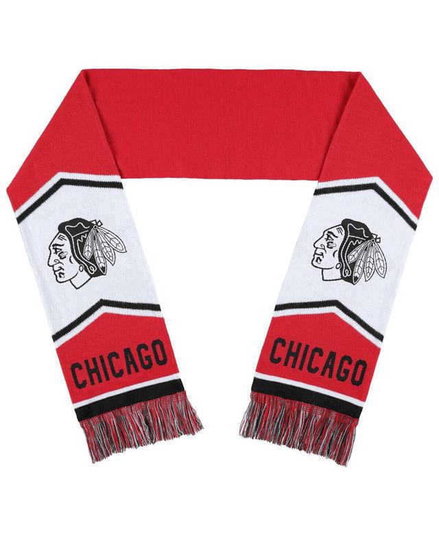 WEAR by Erin Andrews Chicago Blackhawks Jacquard Stripe Scarf Product Image