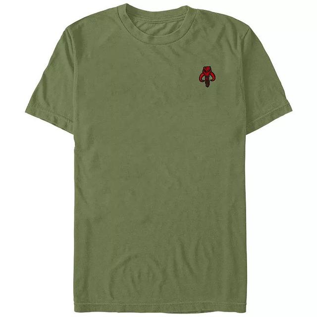 Mens Star Wars:The Mandalorian Skull Embroidered Graphic Tee Product Image