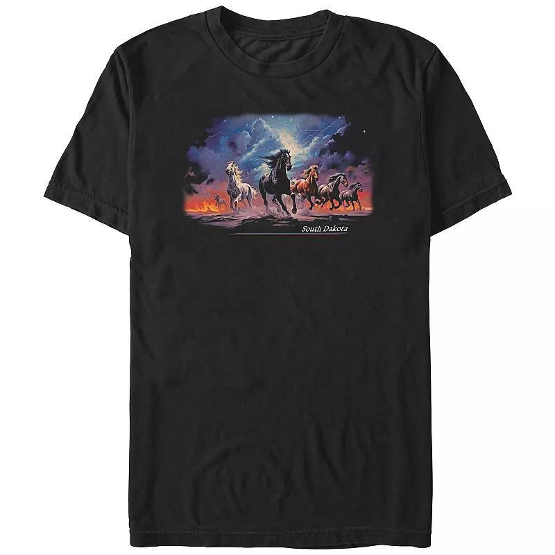 Big & Tall South Dakota Wild Horses Graphic Tee, Mens Product Image