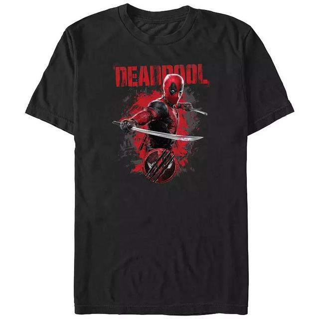 Big & Tall Marvel Deadpool Action Poster Graphic Tee, Mens Product Image