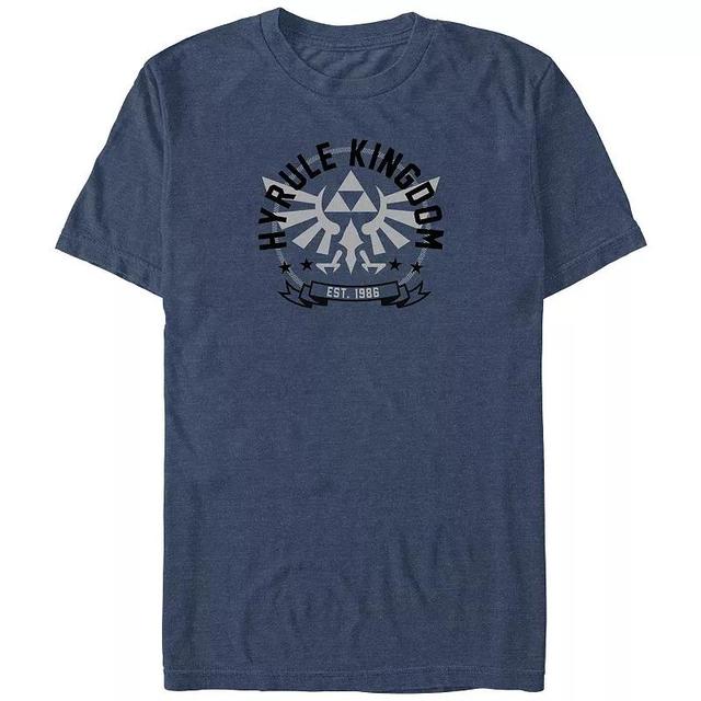 Big & Tall Nintendo The Legend Of Zelda Hyrule Kingdom Graphic Tee, Mens Navy Grey Product Image