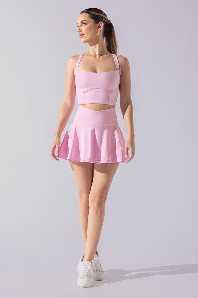 Crisscross Hourglass® Twirl Skort - Bubblegum Product Image