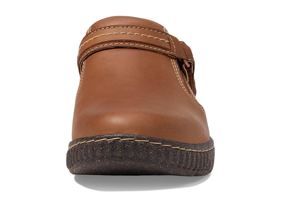 Clarks Caroline May (Dark Tan Leather) Women's Slippers Product Image