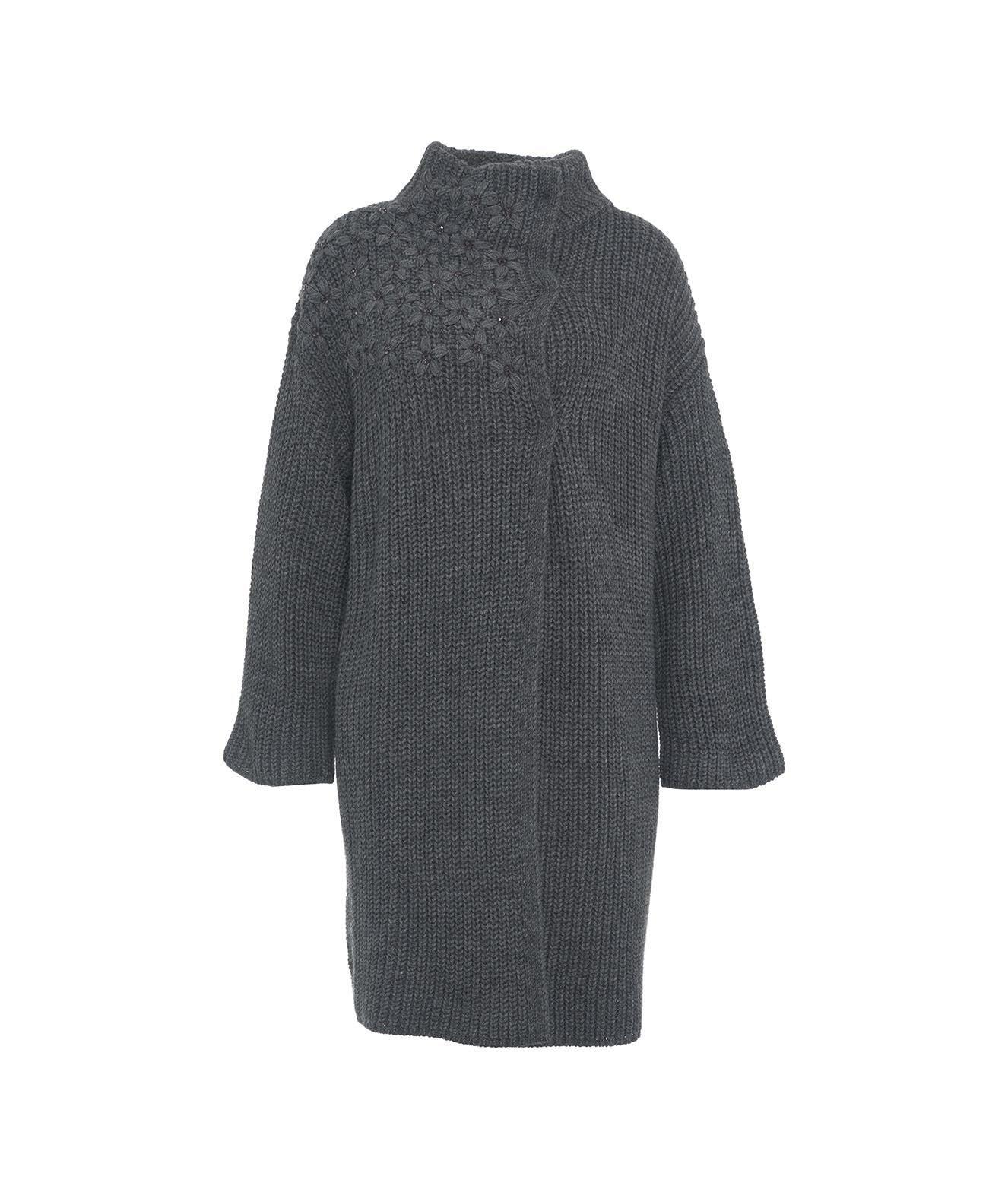 Cappotto in maglia con strass Female product image