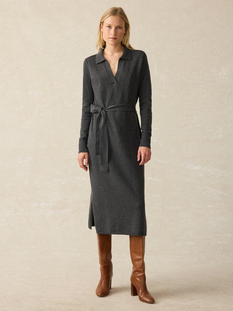 Jackson Sweater Dress - Medium Grey Heather Product Image