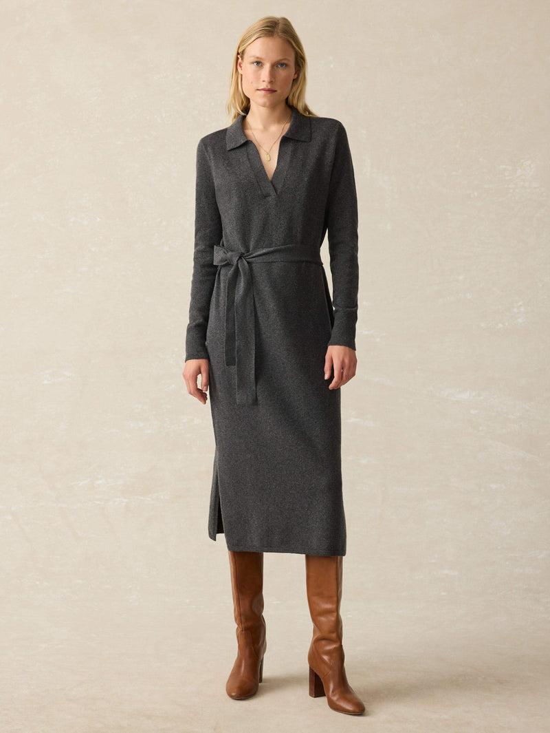 Jackson Sweater Dress - Medium Grey Heather Product Image