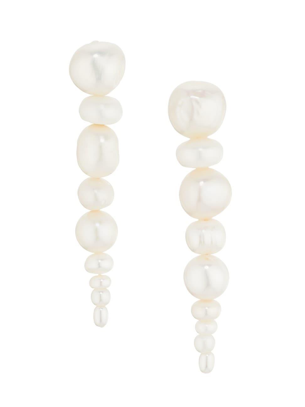 Womens Pema 14K Gold-Plated & Freshwater Pearl Drop Earrings Product Image