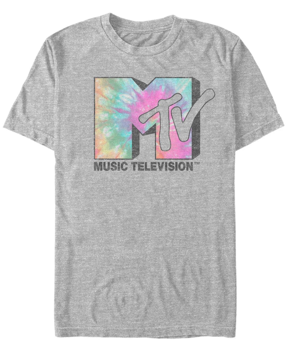 Mens MTV Vintage Tie Dye Logo Tee Light Blue Product Image