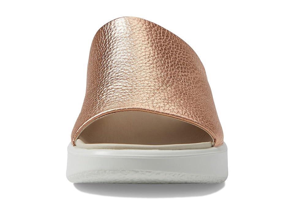 ECCO Flowt Luxe Wedge Sandal Slide (Hammered Bronze) Women's Shoes Product Image