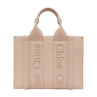 Small Woody Tote Bag In Pink Product Image