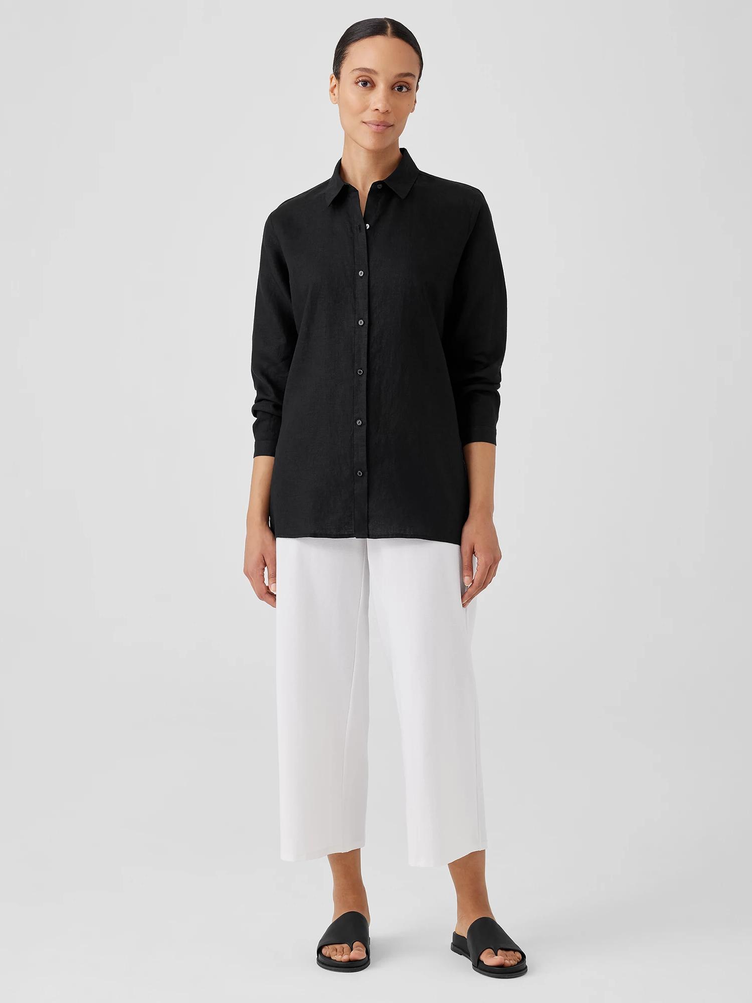 EILEEN FISHER Washable Stretch Crepe Wide-Leg Pantfemale Product Image