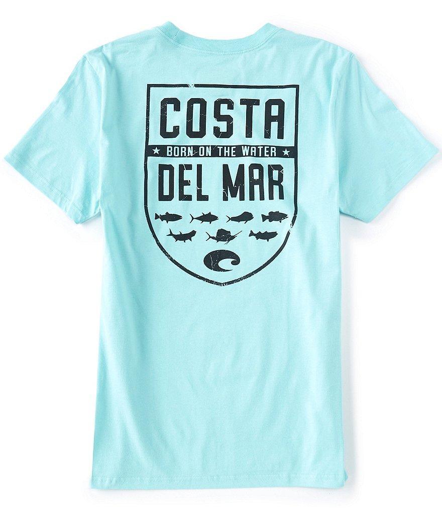 Costa Men's Shield Graphic Short-Sleeve Heathered T-Shirt Product Image