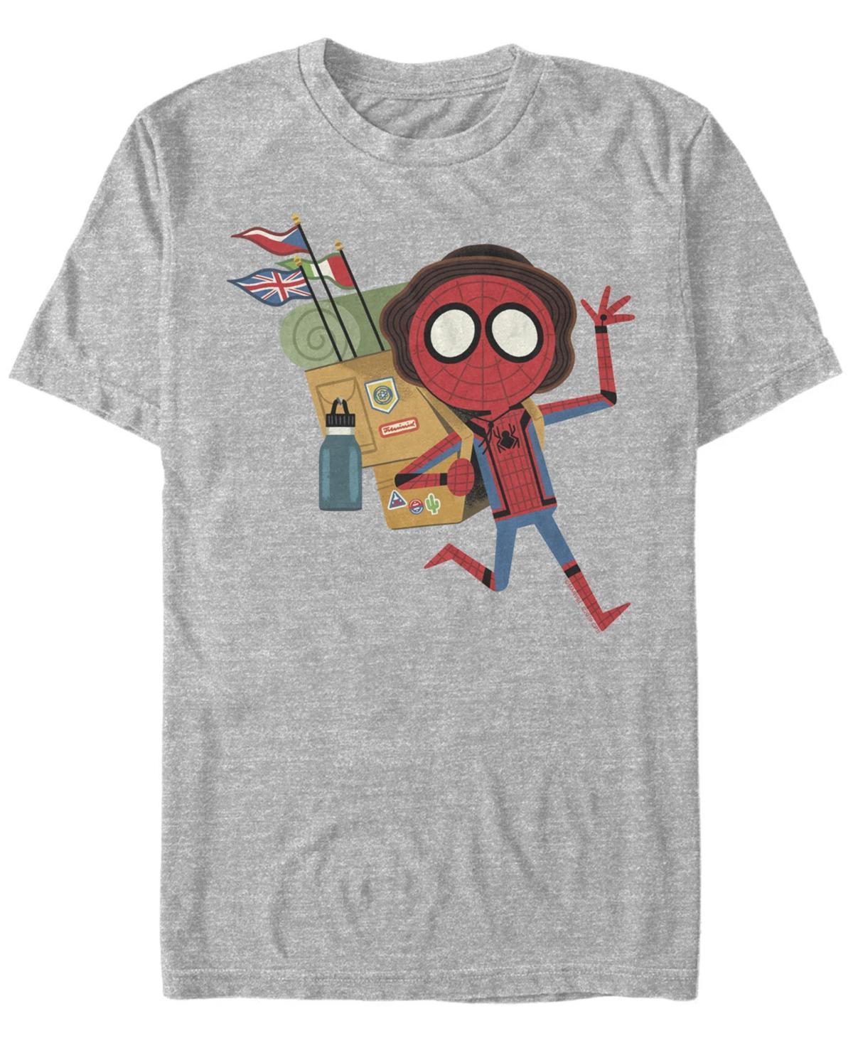 Mens Marvel Spider-Man Far From Home Vacation Portrait Graphic Tee Athletic Grey Product Image