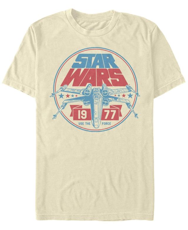 Mens Star Wars Patriotic X-Wing Vintage Badge Graphic Tee Product Image