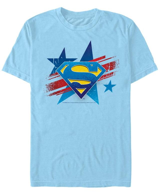 Mens DC Comics Superman Stars And Stripes Chest Logo Graphic Tee Product Image