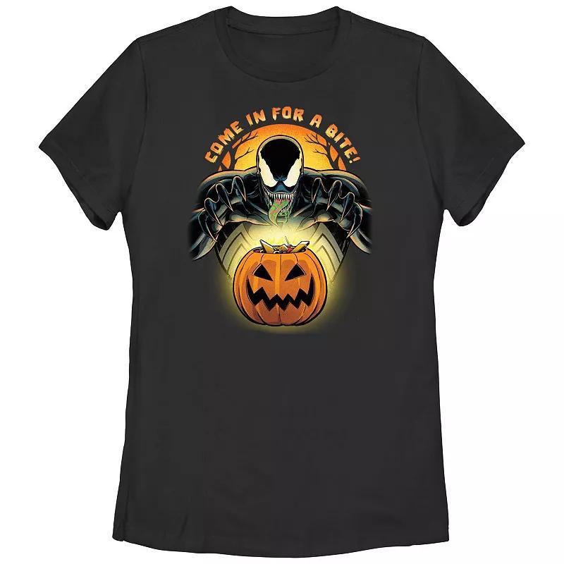 Juniors Marvel Spider-Man Venom Come In For A Bite Graphic Tee, Girls Product Image