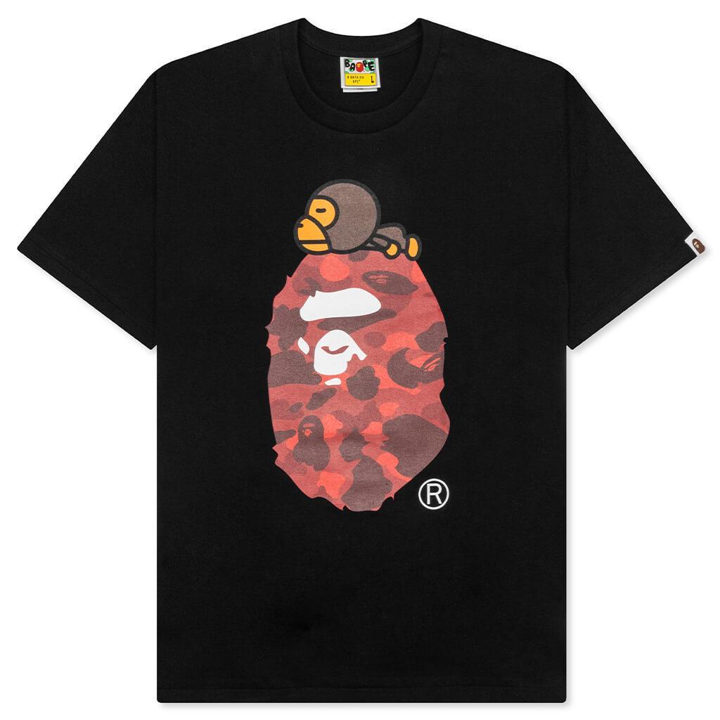 Color Camo Milo on Big Ape Tee - Black/Navy Male Product Image