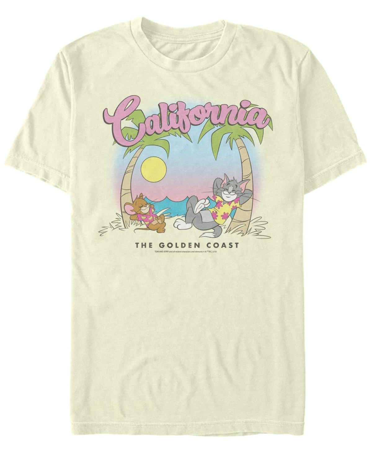 Mens Looney Tunes Tom & Jerry California Beach Portrait Tee Product Image