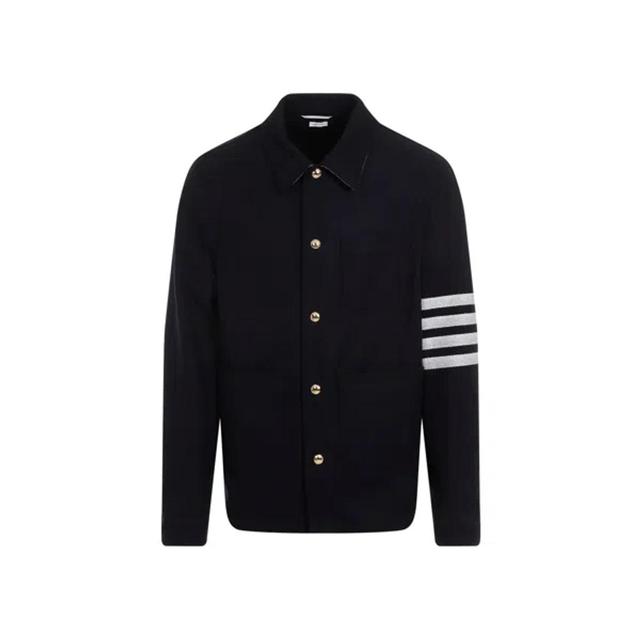 Utility Patch Pocket Jacket In Navy Product Image