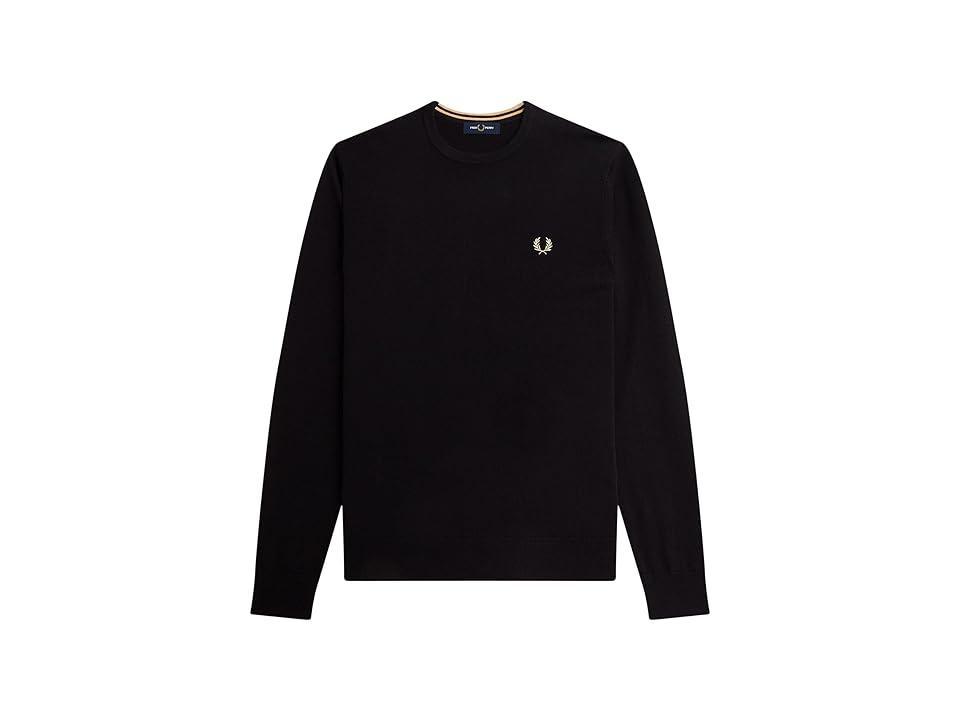 Fred Perry Classic Crew Neck Jumper 1) Men's Clothing Product Image