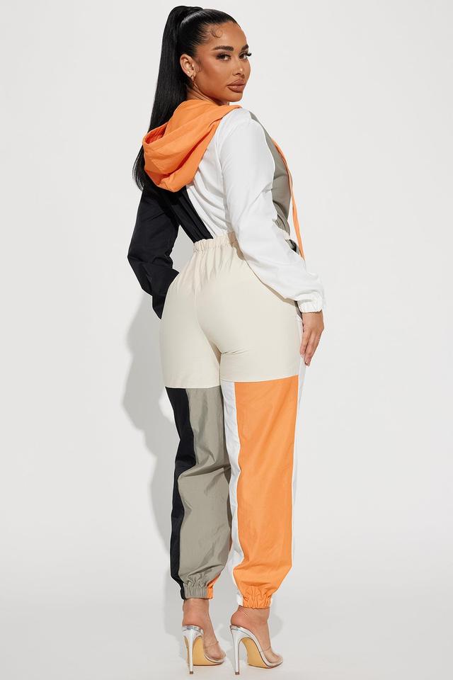 Come To My Rescue Jumpsuit - Orange/combo Product Image