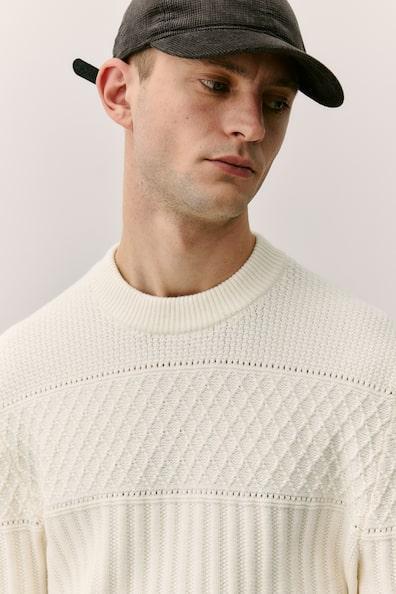 Regular Fit Textured-knit jumper Product Image