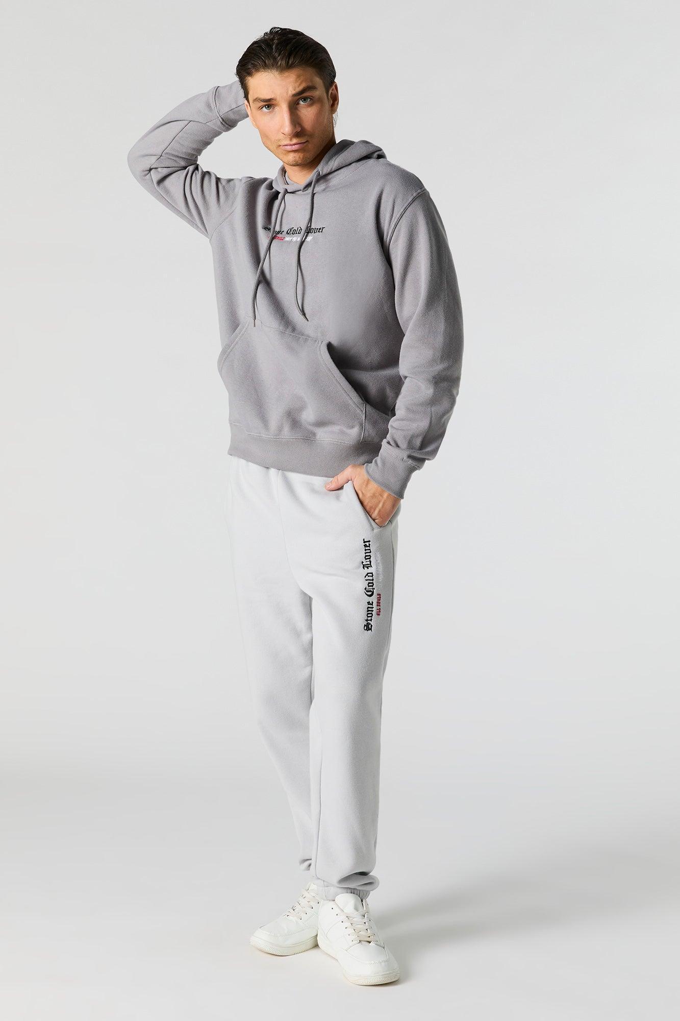 Stone Cold Lover Embroidered Fleece Jogger Male Product Image