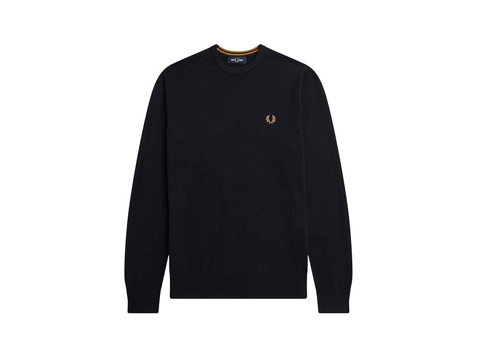 Fred Perry Classic Crew Neck Jumper 1) Men's Clothing Product Image