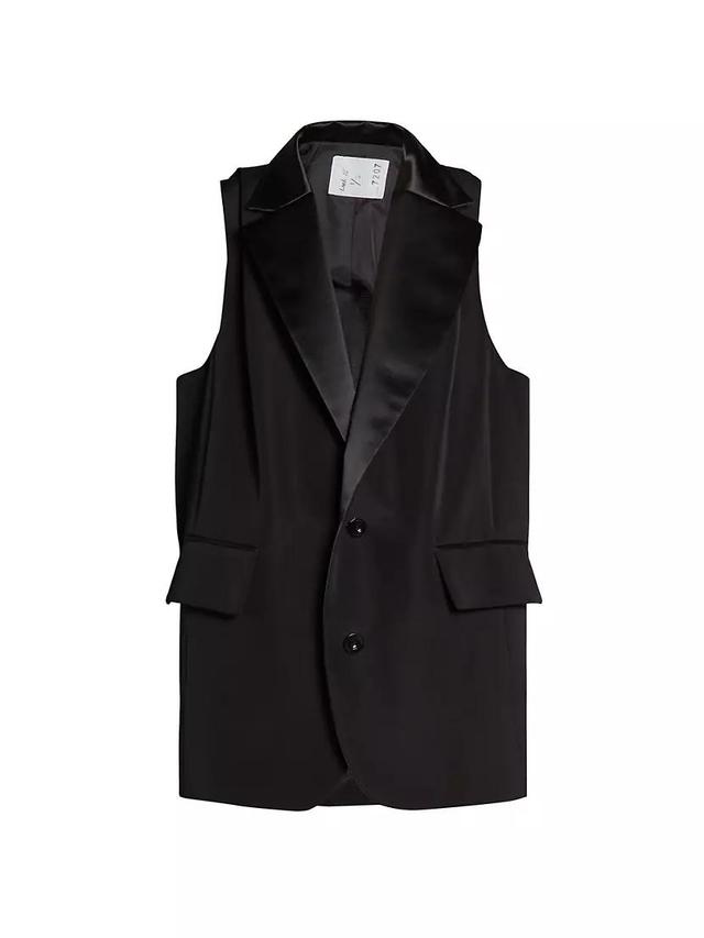 Womens Oversized Single-Breasted Vest Product Image