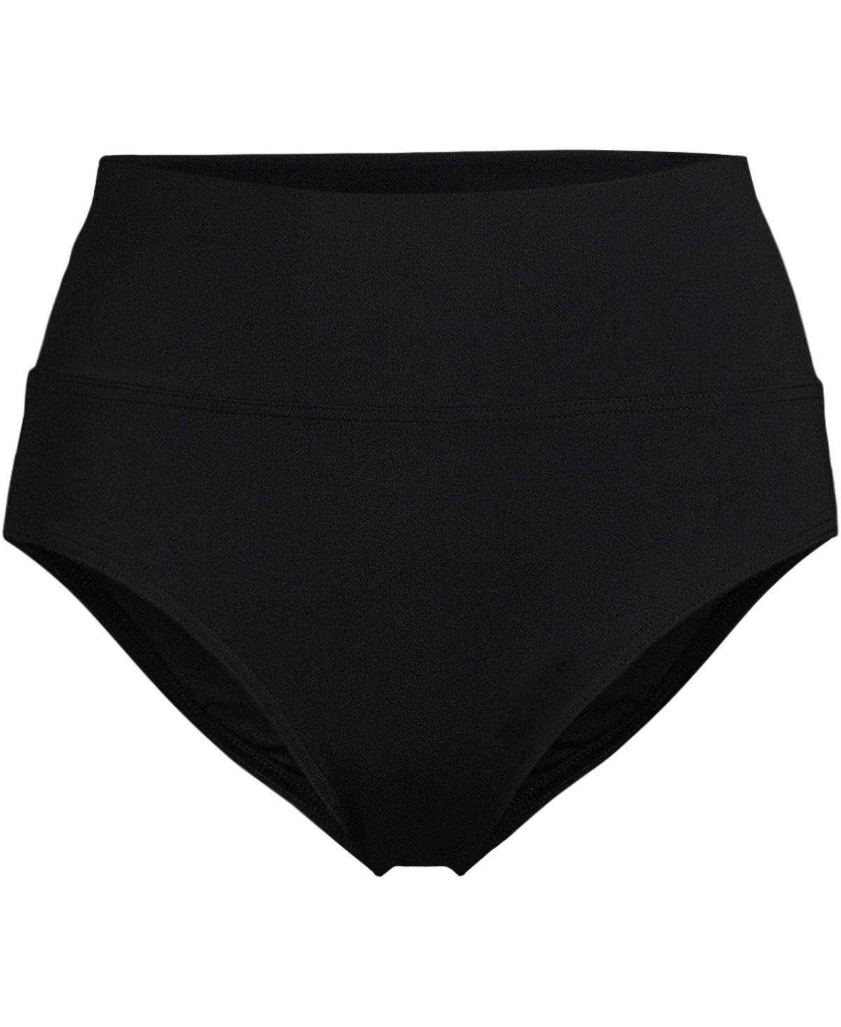 Lands End Womens Pinchless High Waisted Bikini Bottoms Product Image