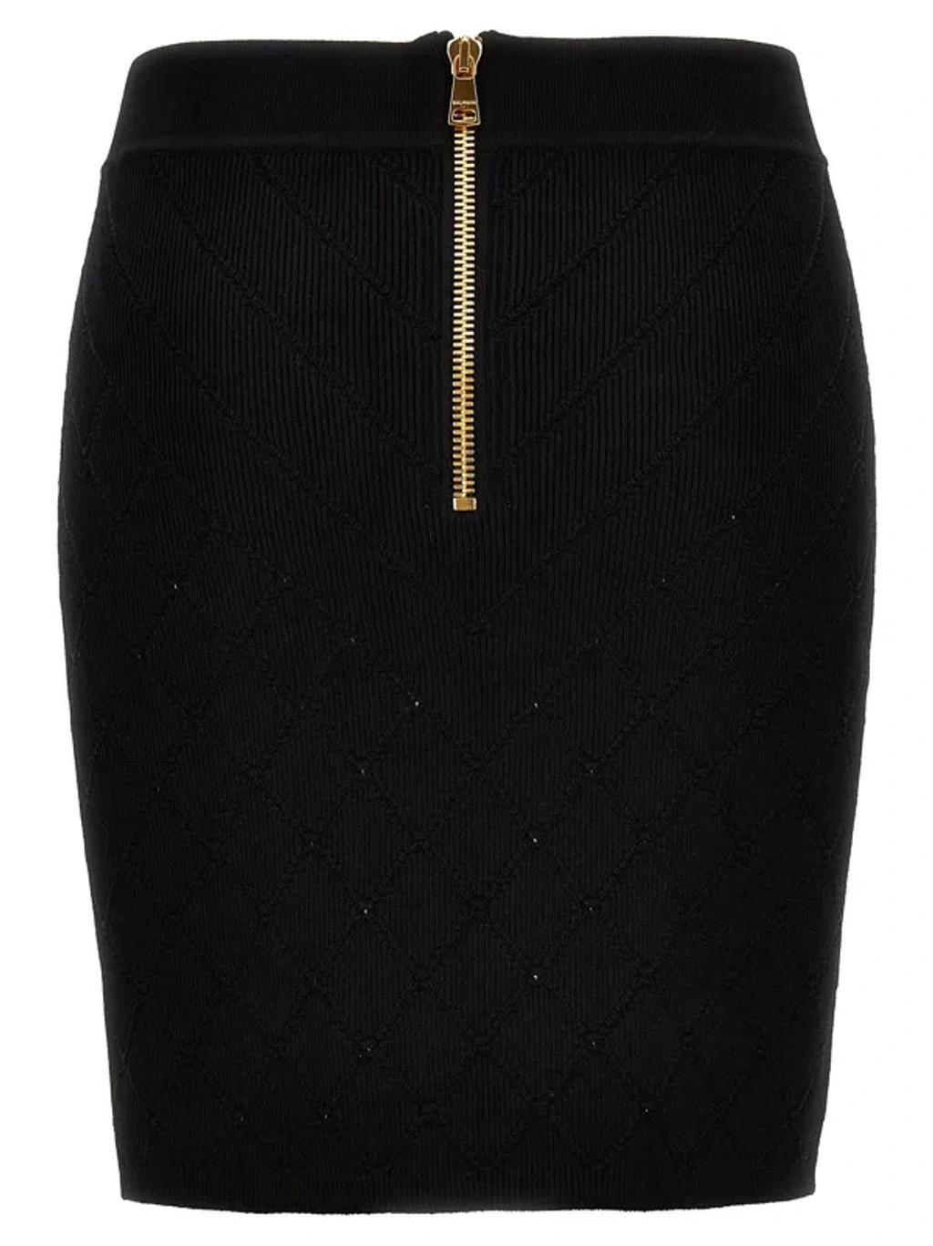 BALMAIN Woman Skirt Woman Black Skirts Product Image