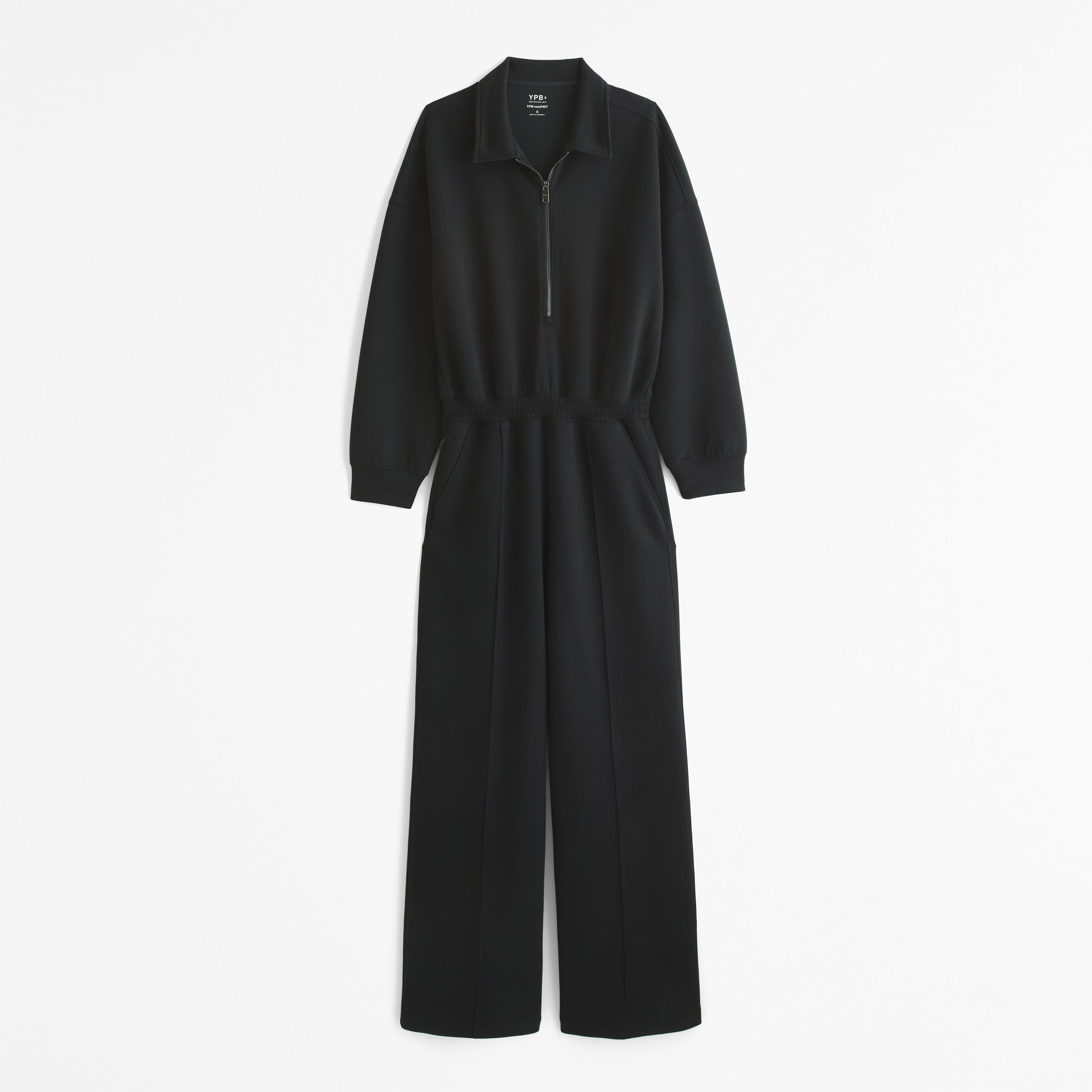 YPB neoKNIT Long-Sleeve Half-Zip Jumpsuit Product Image