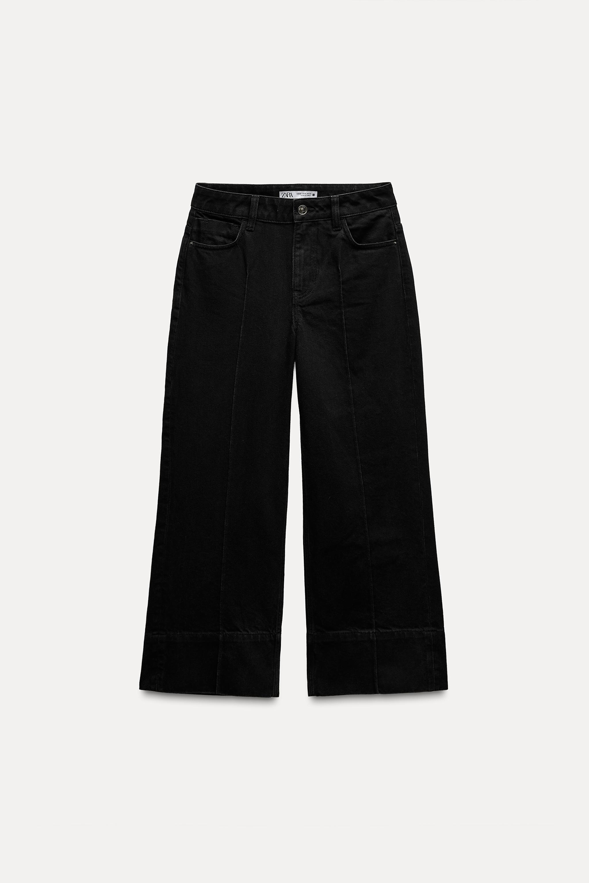 HIGH-WAISTED Z1975 CROPPED WIDE LEG JEANS Product Image