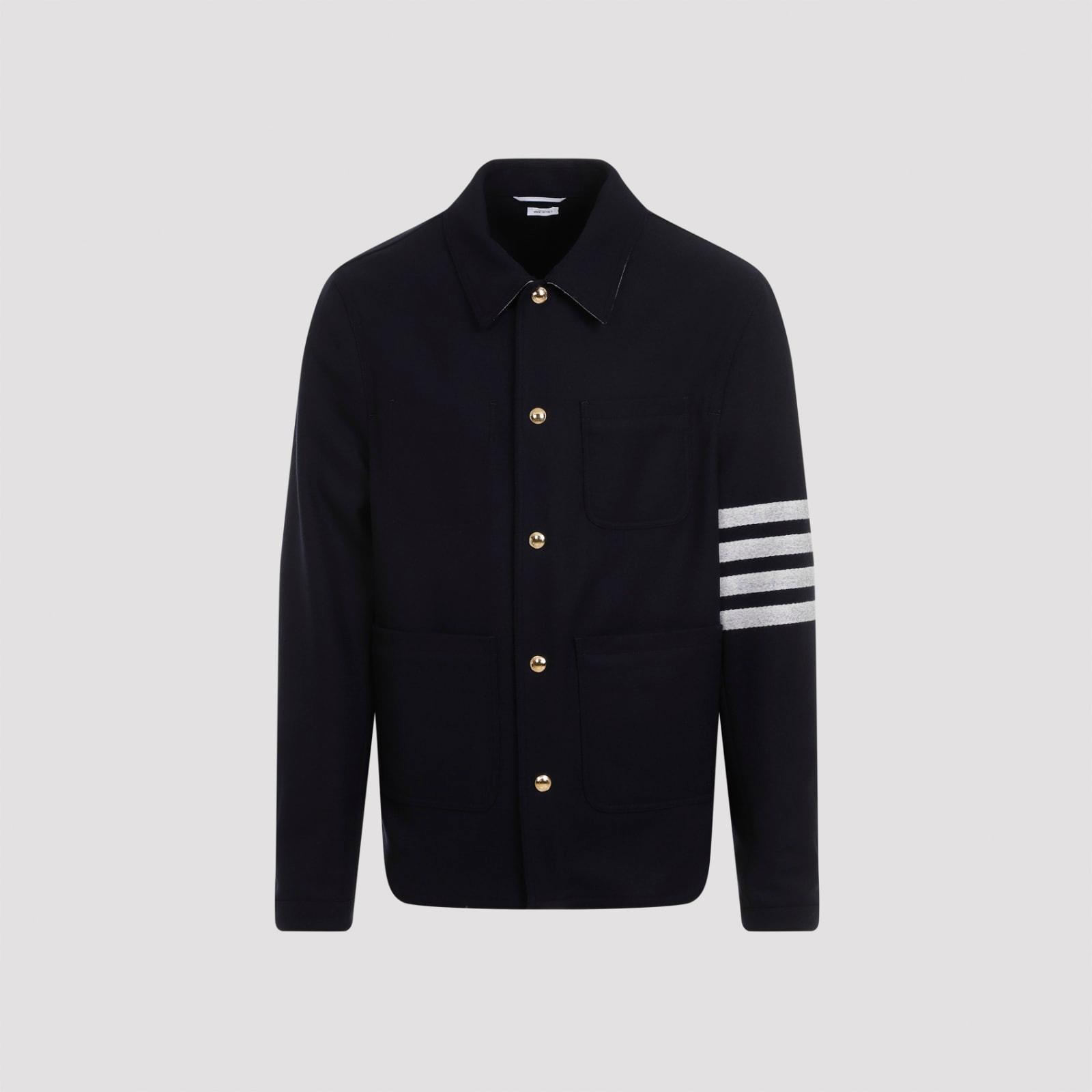 Utility Patch Pocket Jacket In Navy Product Image