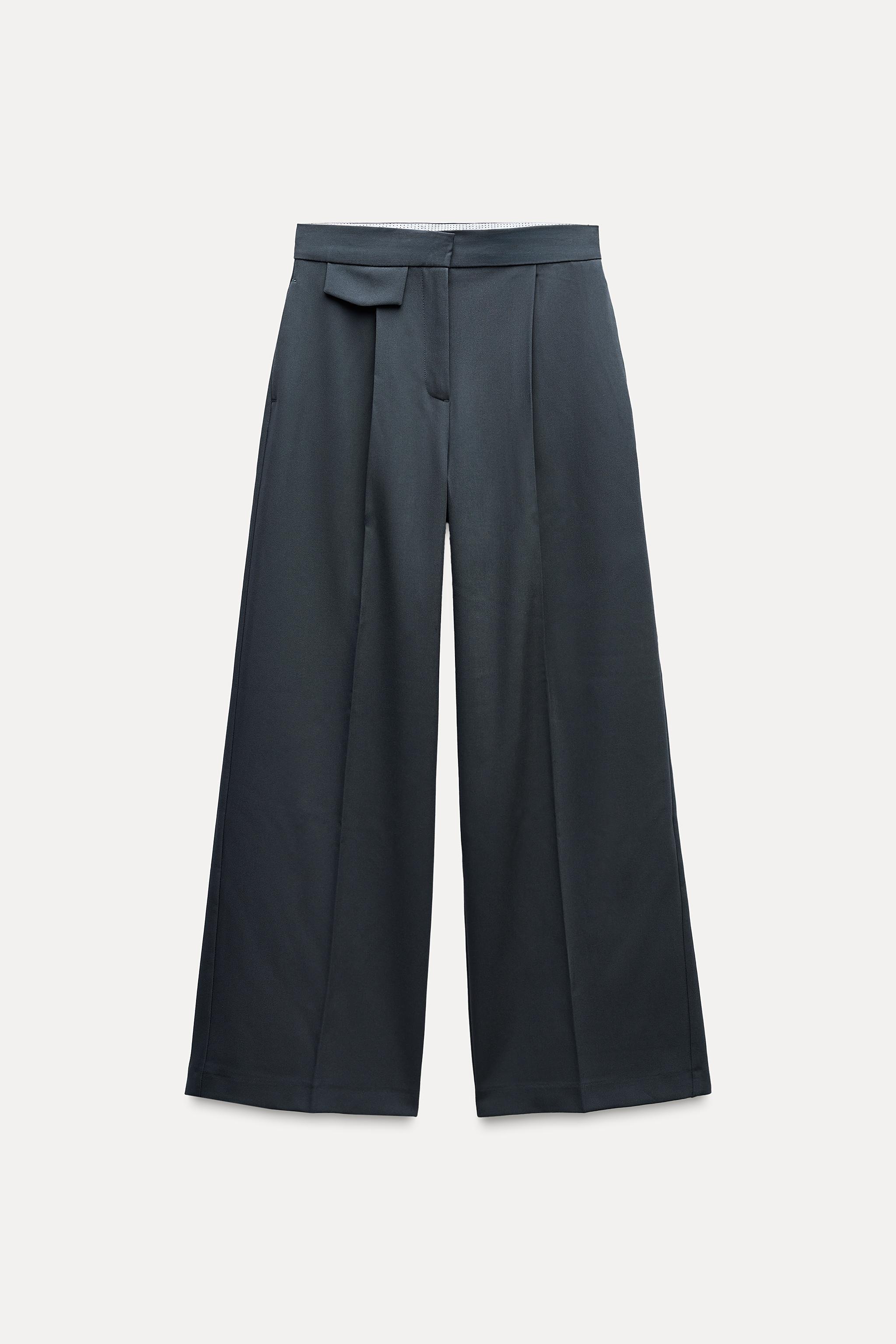 WIDE LEG PANTS WITH DARTS Product Image