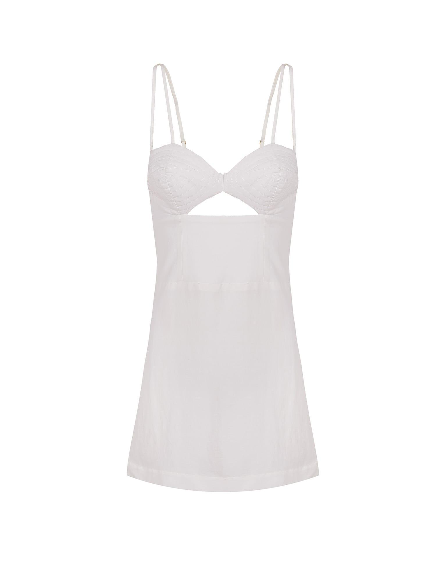 Tats Short Dress - Off White Product Image