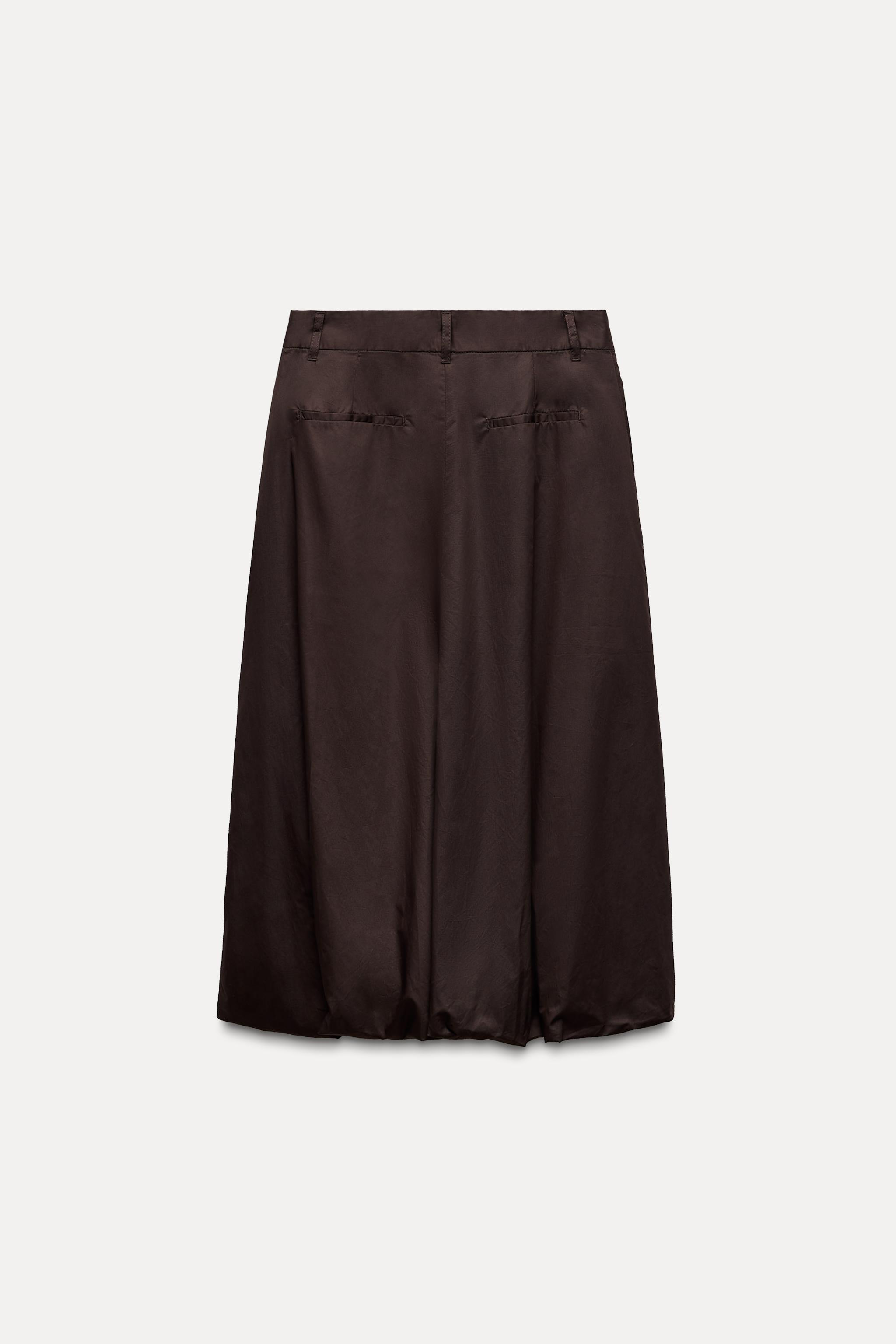 BALLOON MIDI SKIRT WITH DARTS Product Image