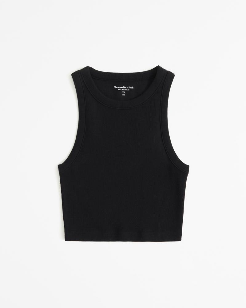 Essential Ultra Cropped High-Neck Rib Tank product image